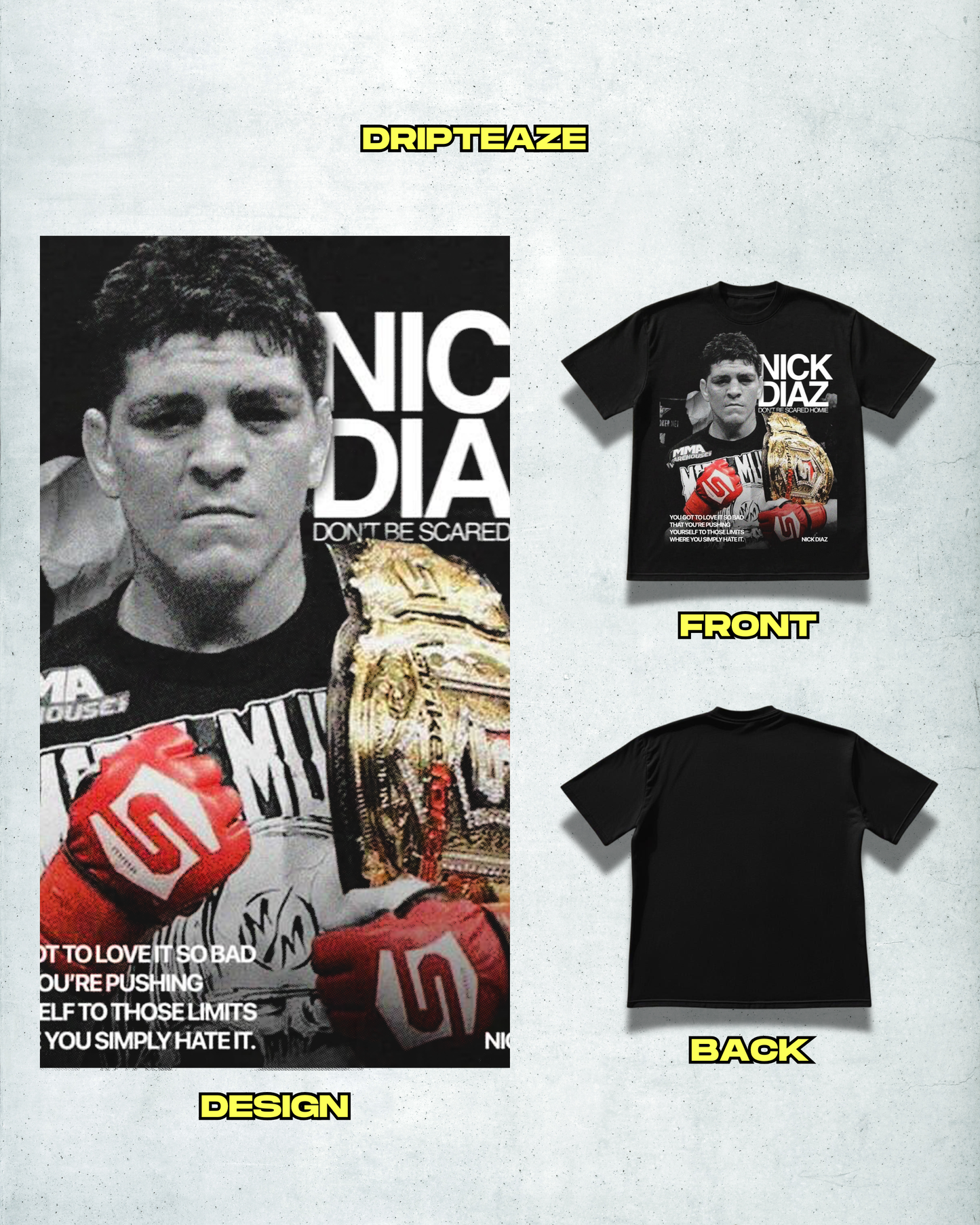 NICK DIAZ 'DON'T BE SCARED HOMIE' TEE