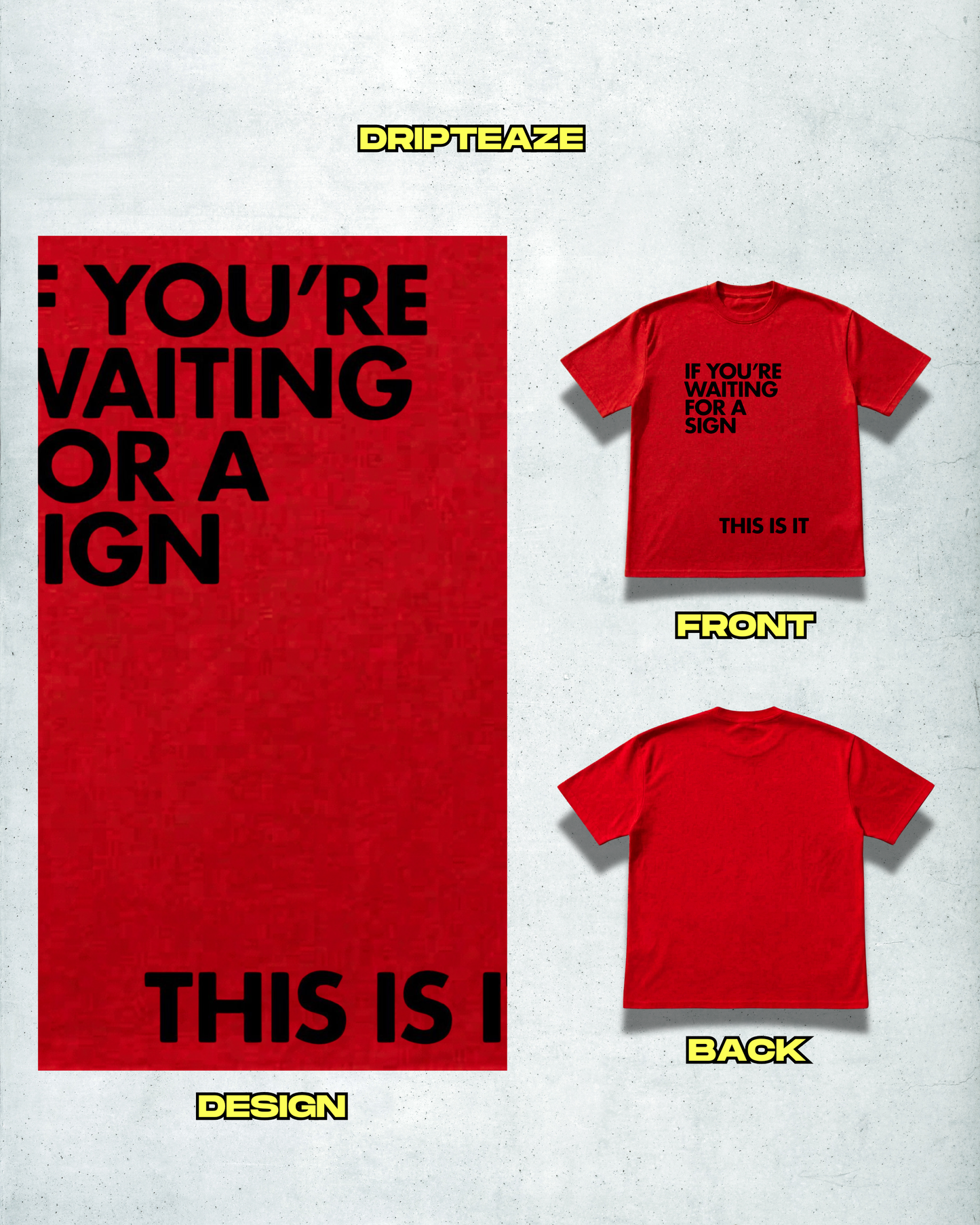 WAITING FOR A SIGN TEE